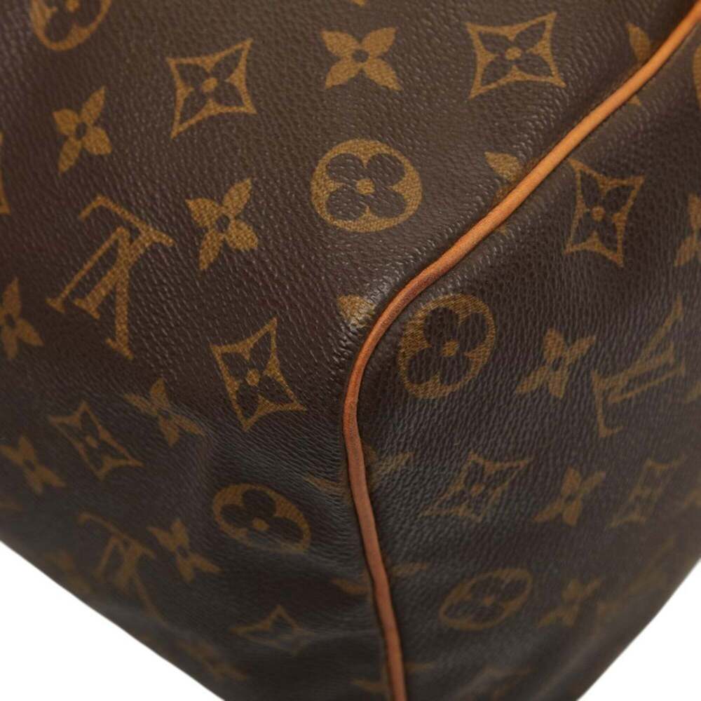 LOUIS VUITTON Brown Monogram Leather Speedy 35 Boston Bag - Picture 6 of 13